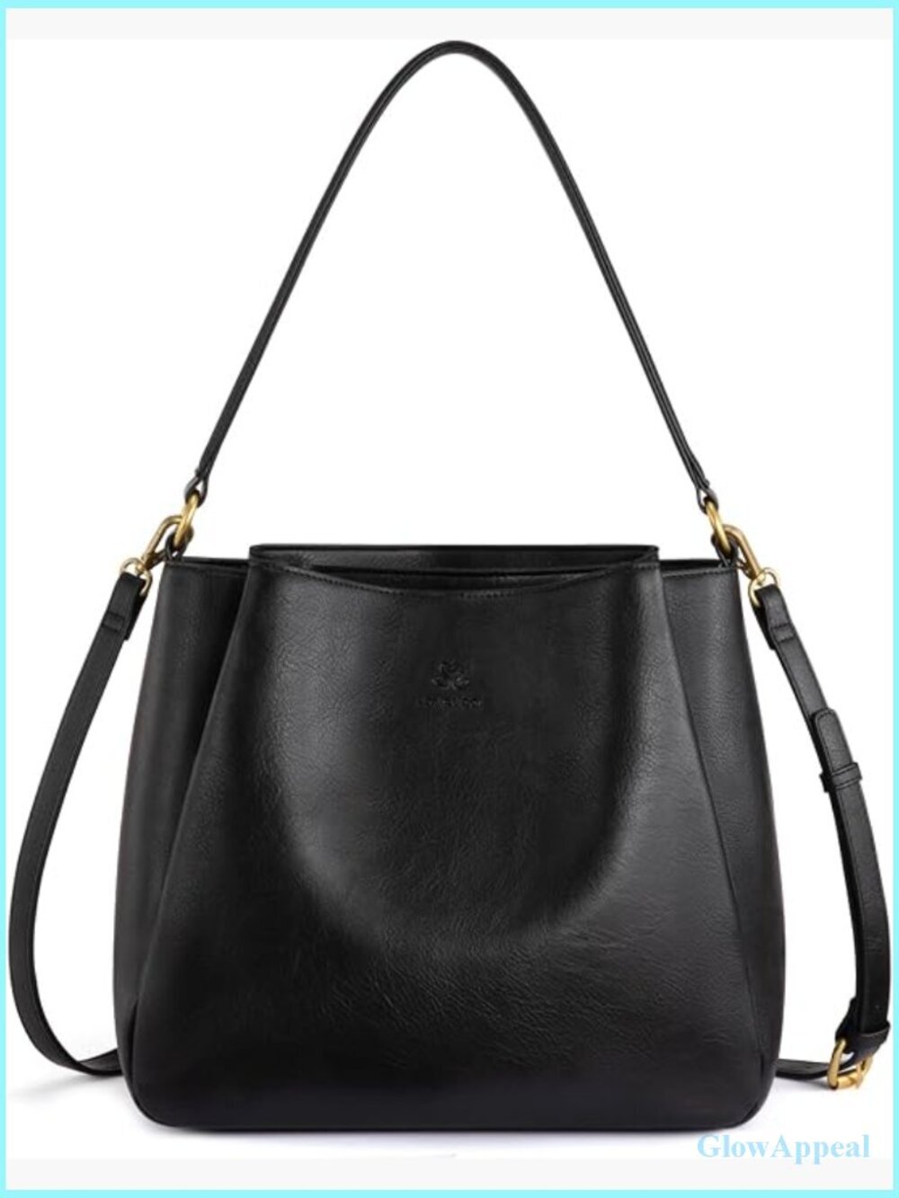Hobo Bag with Three Large Compartments Waterproof Shoulder Handbag for Work